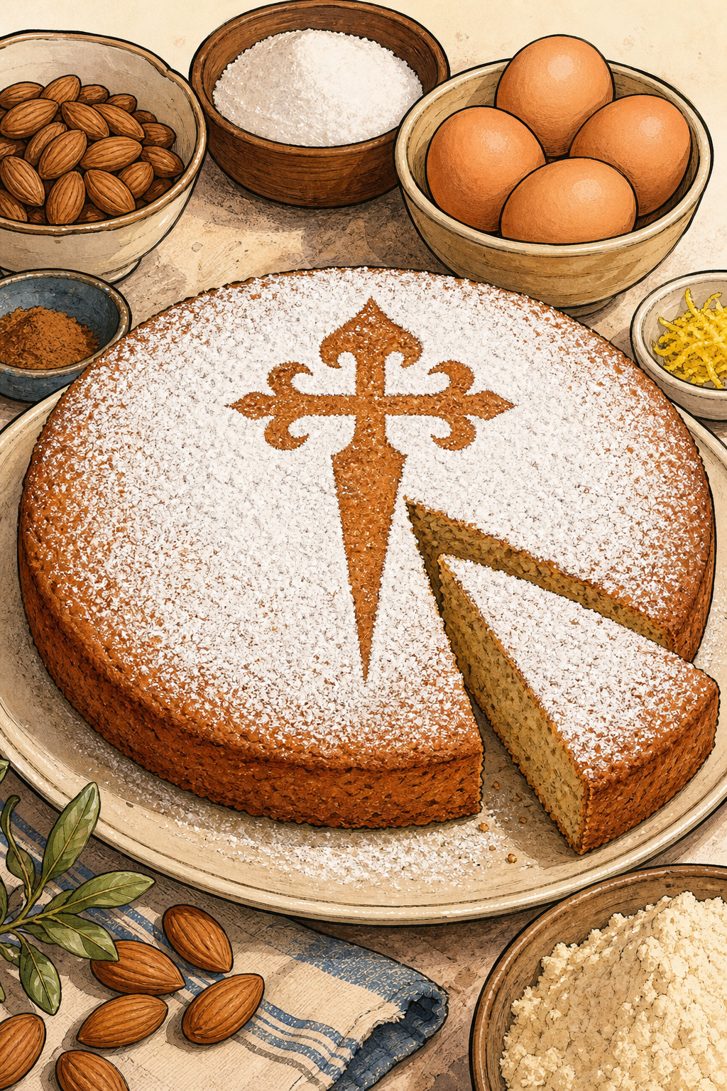Tarta de Santiago