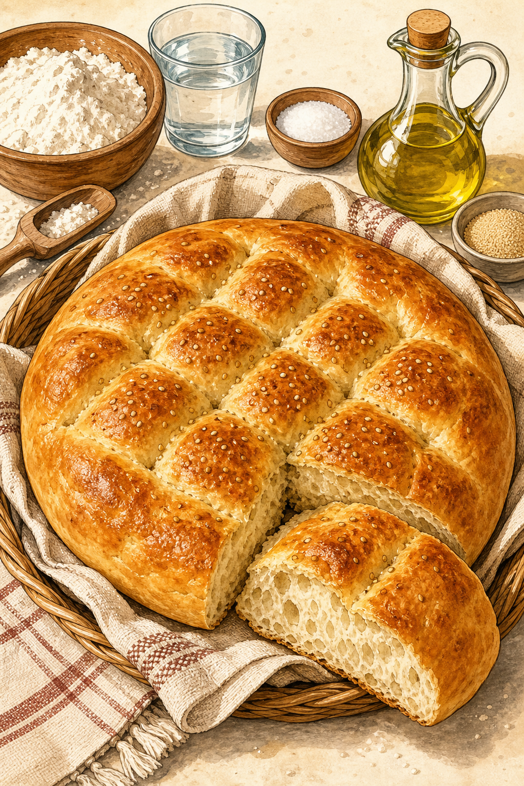 Ramazan Pidesi (Turkish Ramadan Bread)