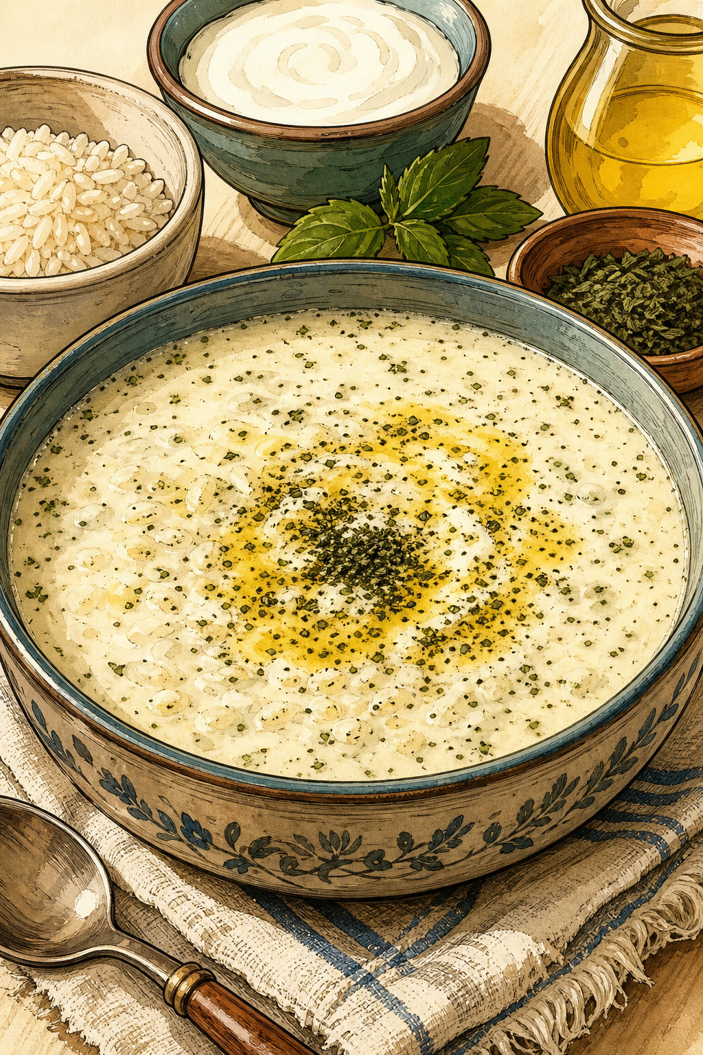 Yayla Çorbası (Turkish Yogurt and Rice Soup)