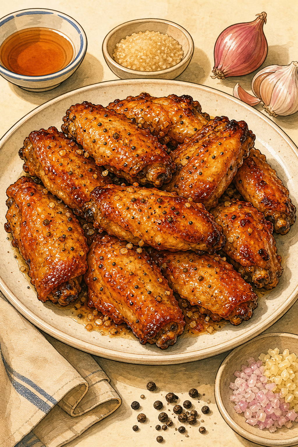 Cánh Gà Chiên Nước Mắm (Fish Sauce Chicken Wings)