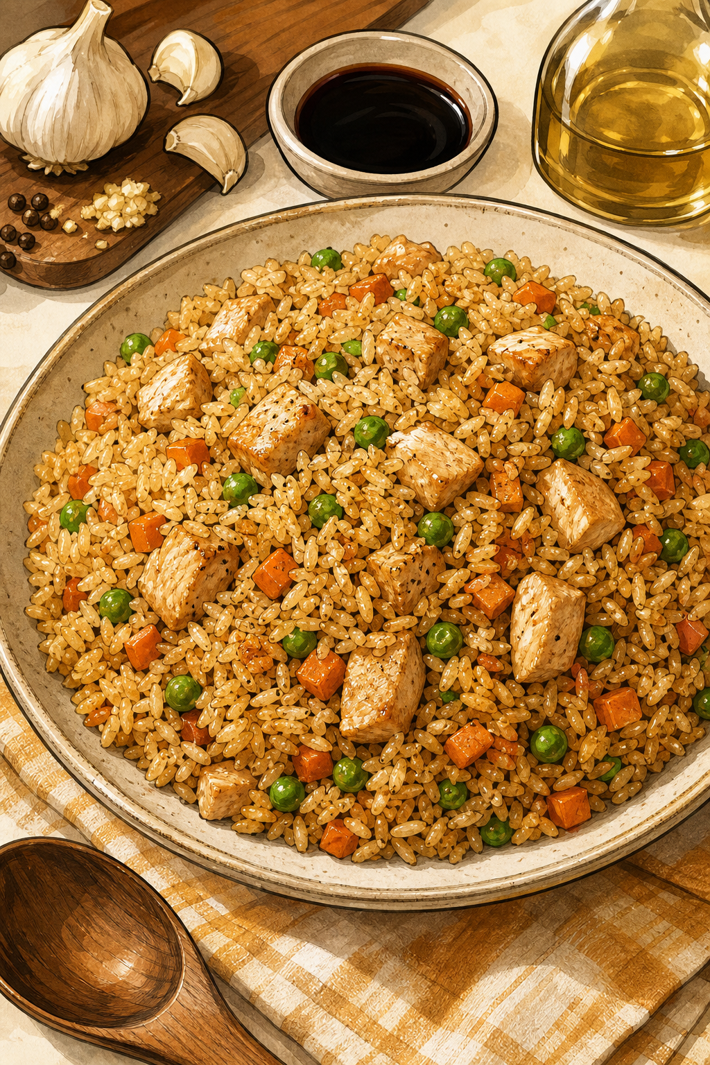 Filipino-Style Chicken Chao Fan