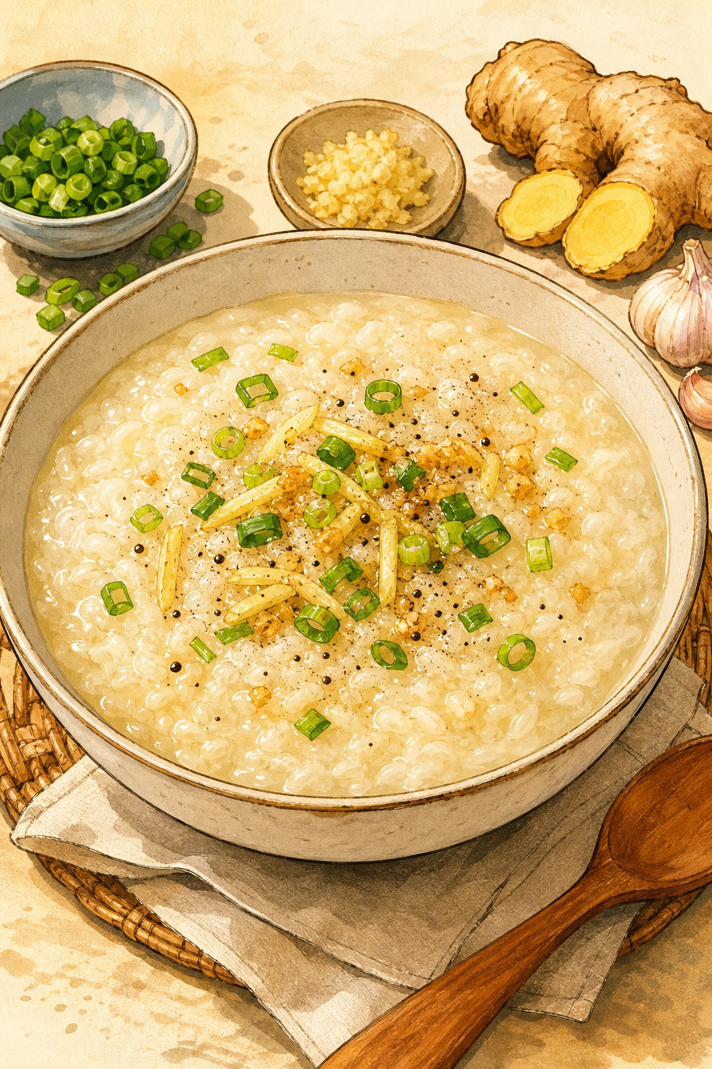 Ginger Chicken Lugaw
