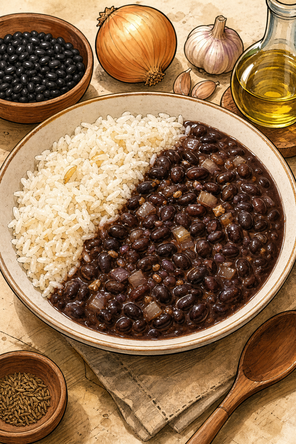Arroz e Feijão Brasileiro