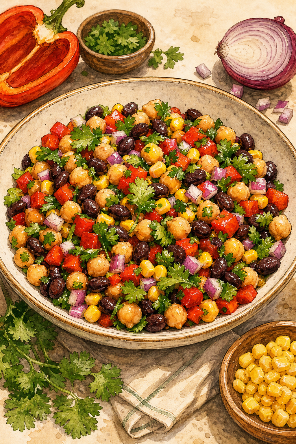 Brazilian Black Bean Vinaigrette Salad