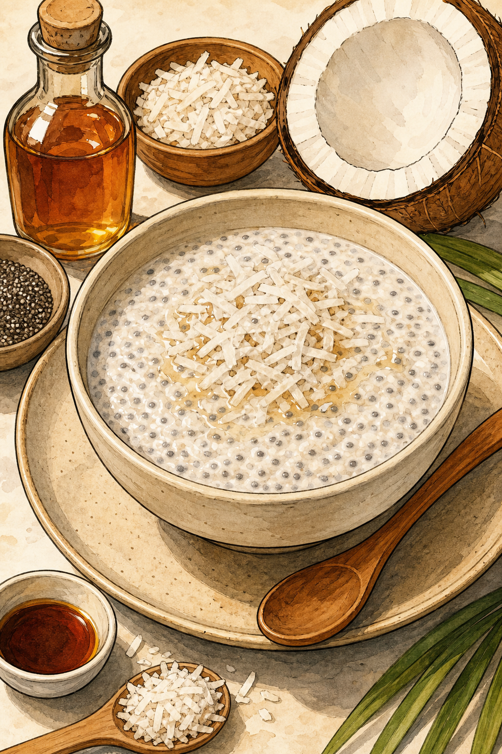 Brazilian-Inspired Coconut Chia Pudding