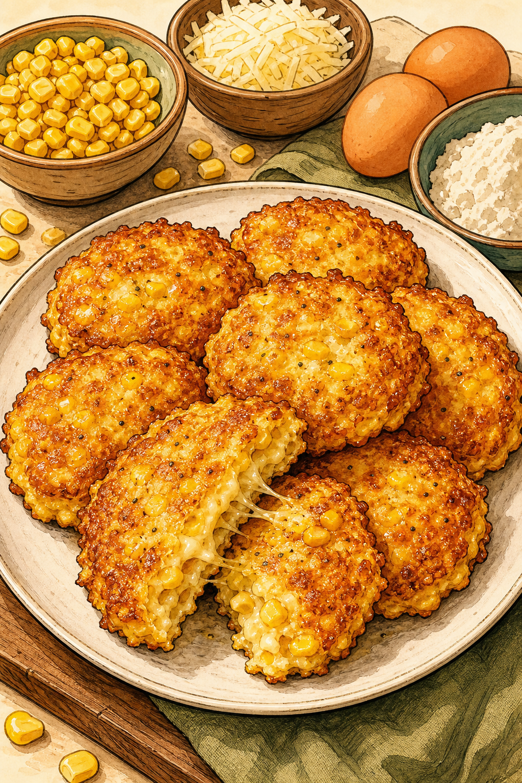 Bolinho de Milho com Queijo