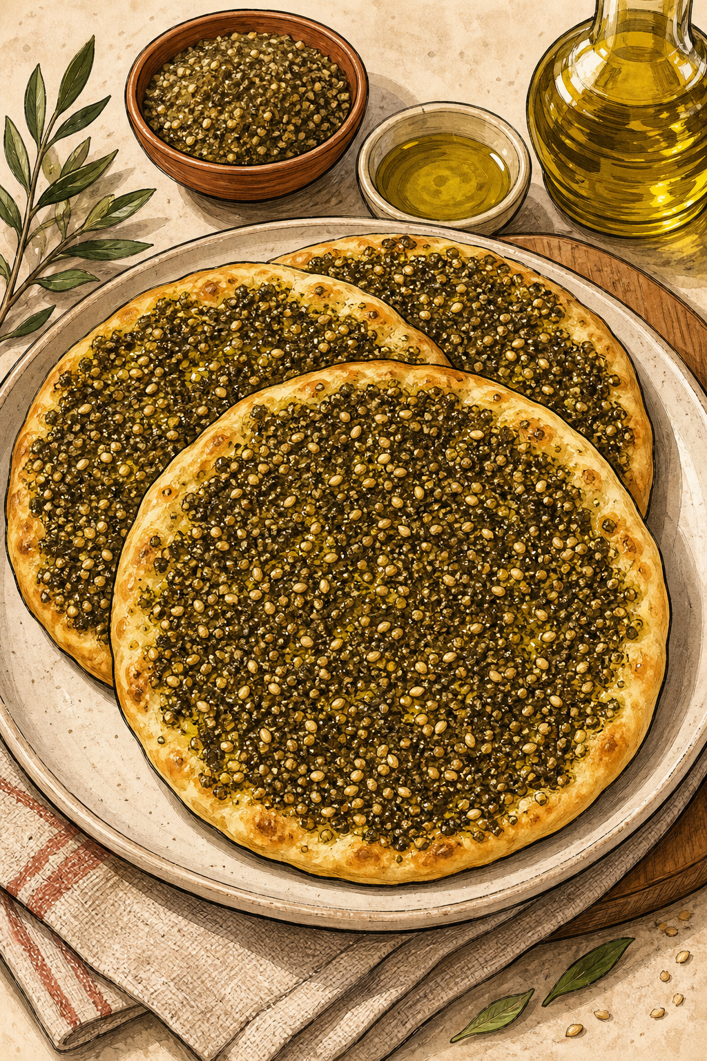 Za'atar Manakish