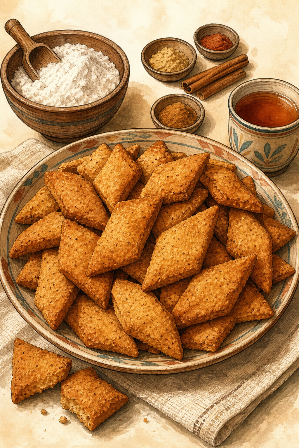 Dabo Kolo (Ethiopian Spiced Crunchy Bites)