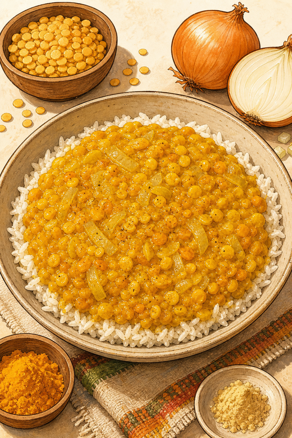Kik Alicha (Mild Ethiopian Split-Pea Stew)