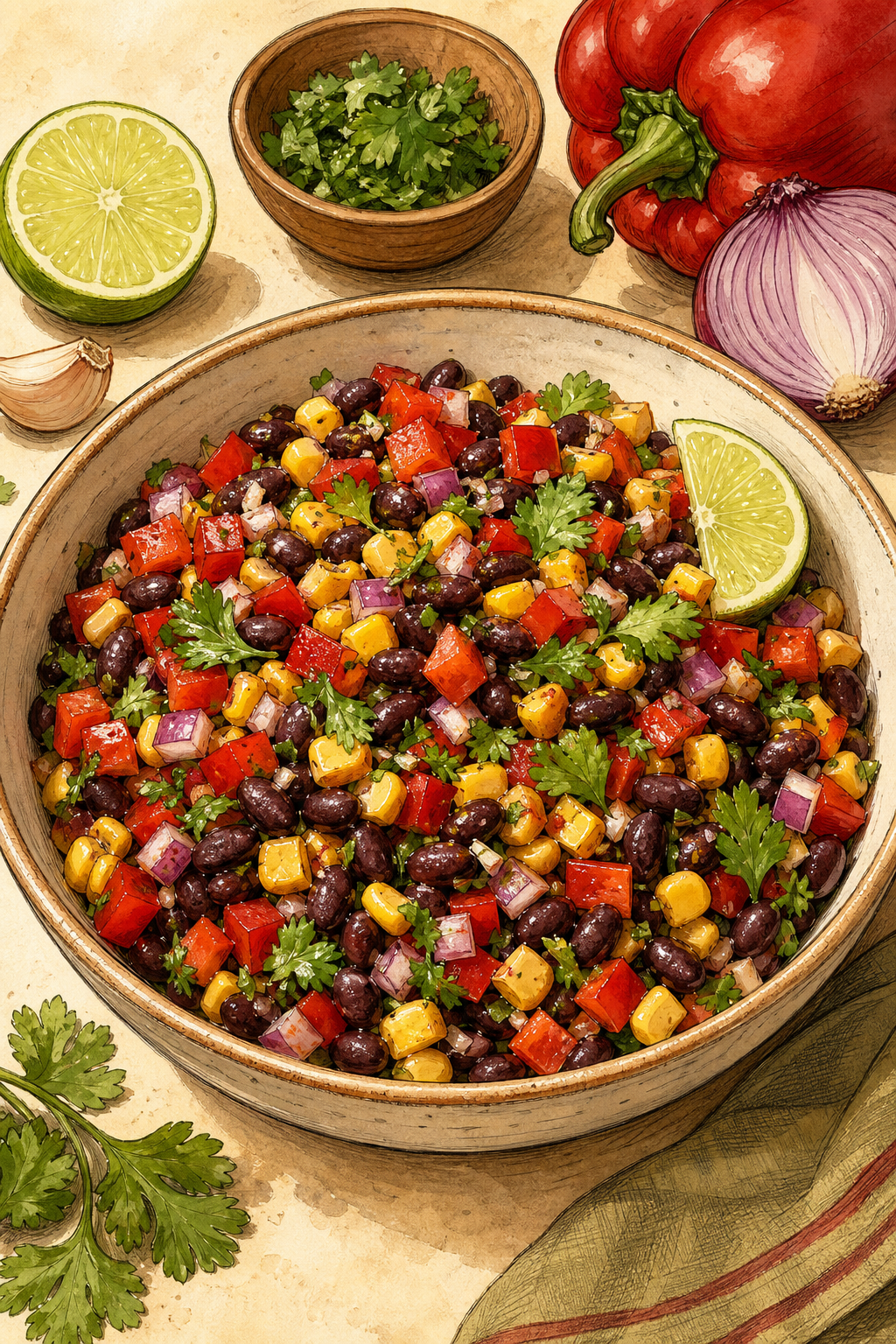 Southwestern Black Bean and Corn Salsa