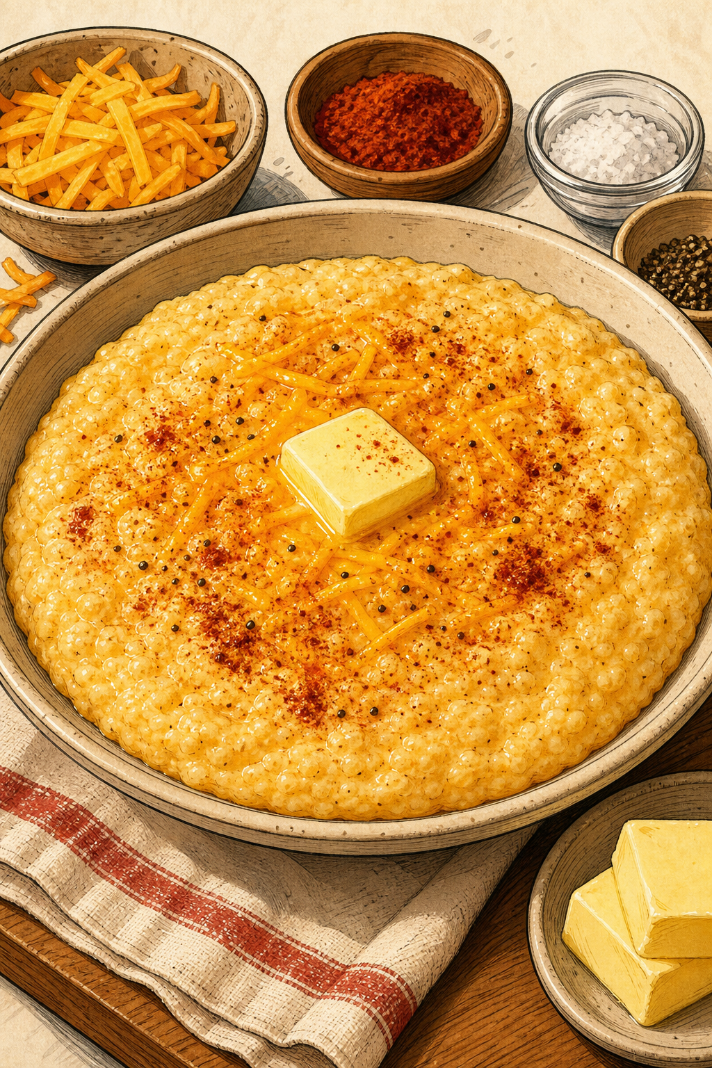 Southern Stone-Ground Cheese Grits