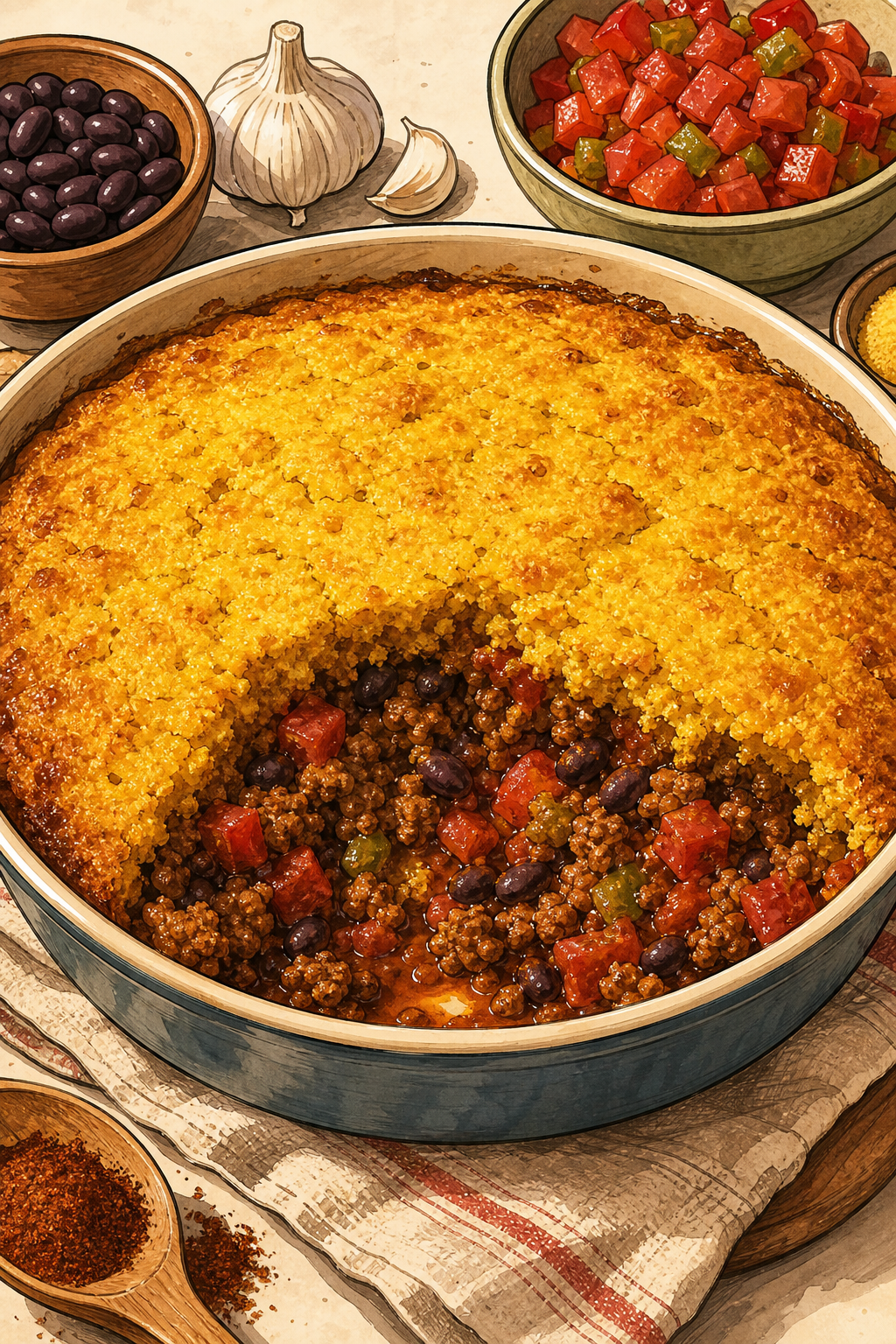 Classic American Tamale Pie