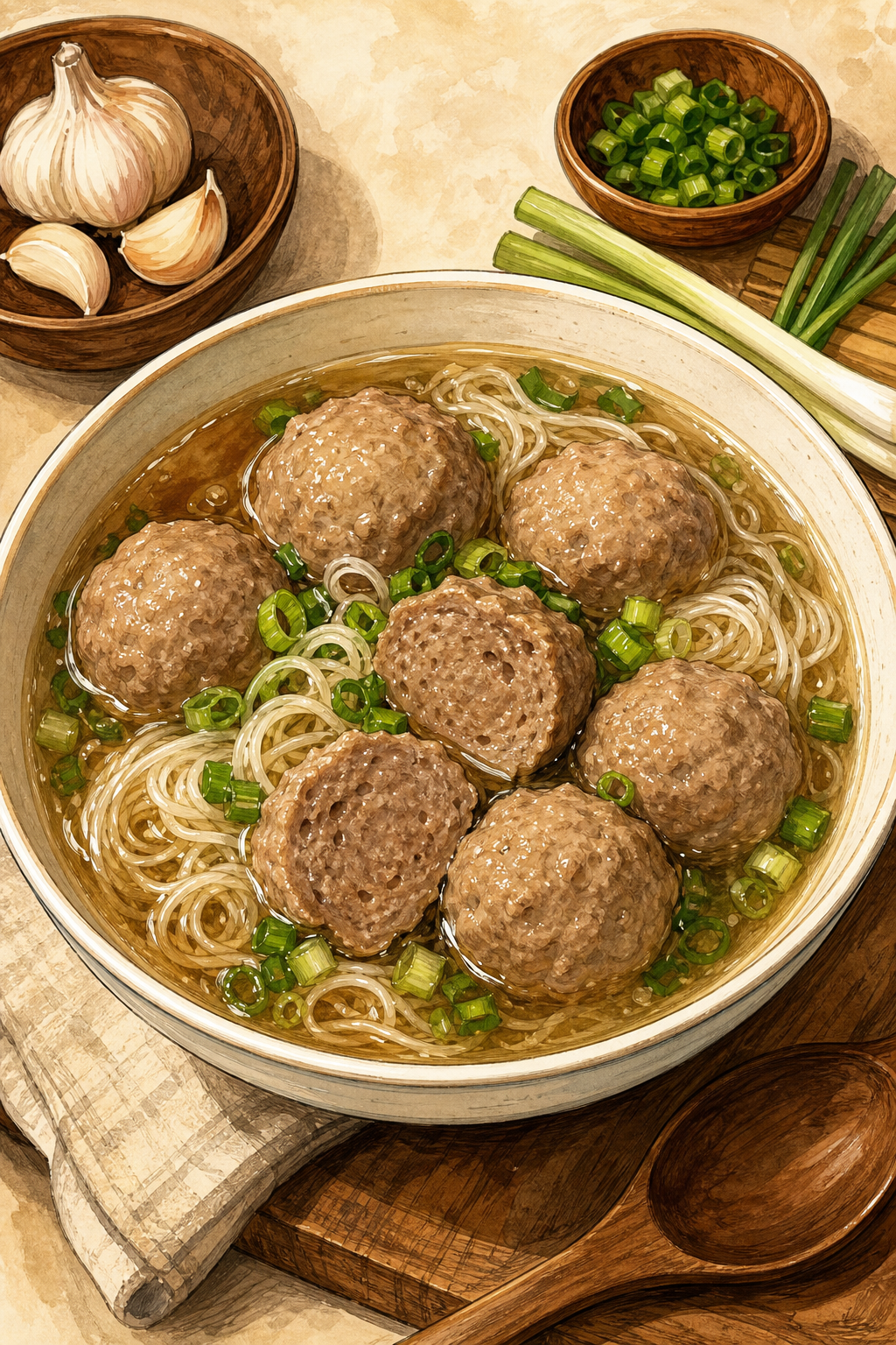 Indonesian Beef Bakso