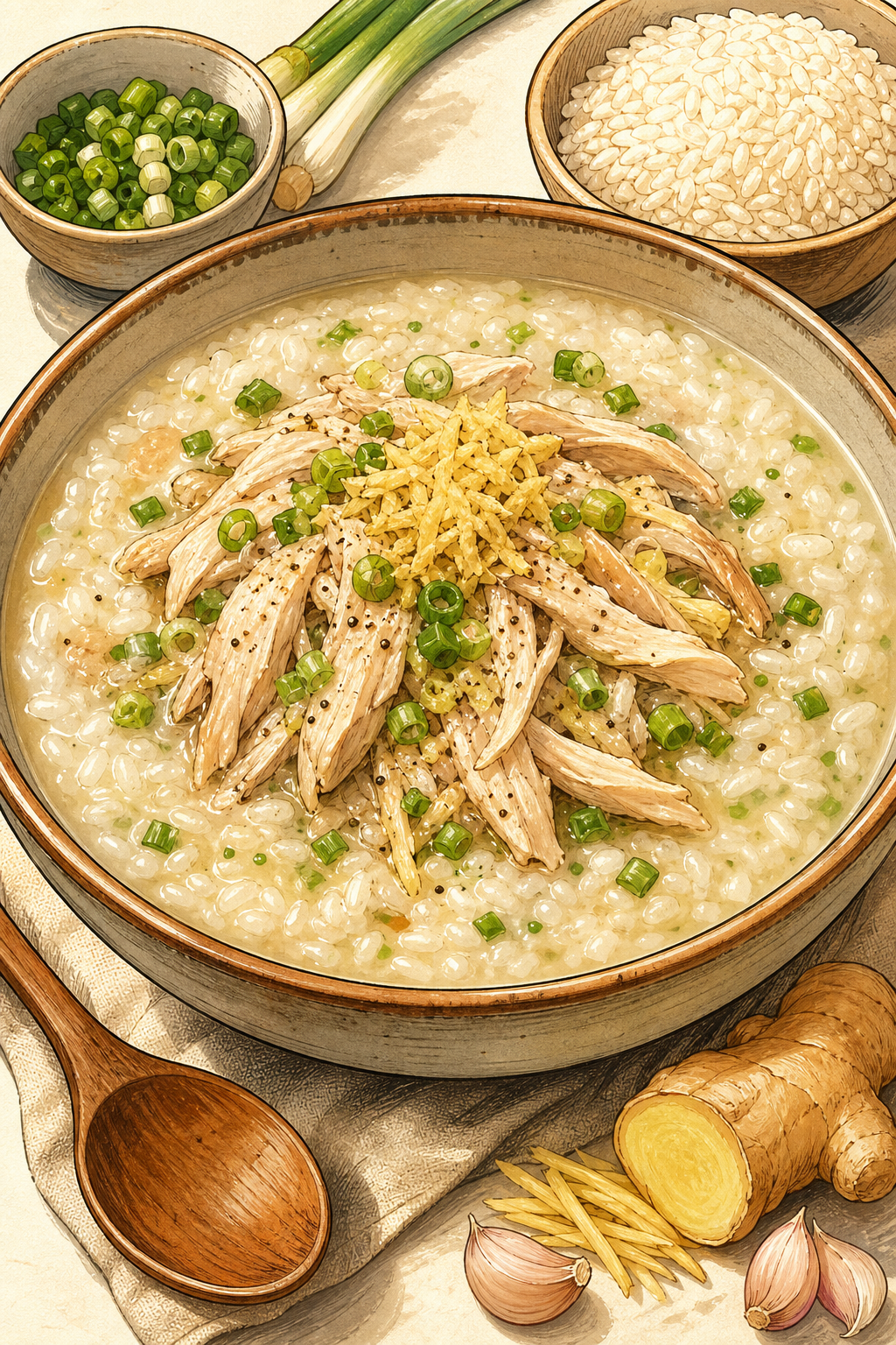 Indonesian Bubur Ayam