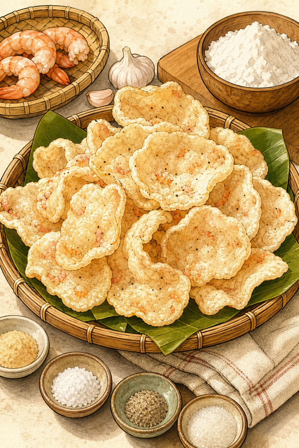Traditional Shrimp Kerupuk