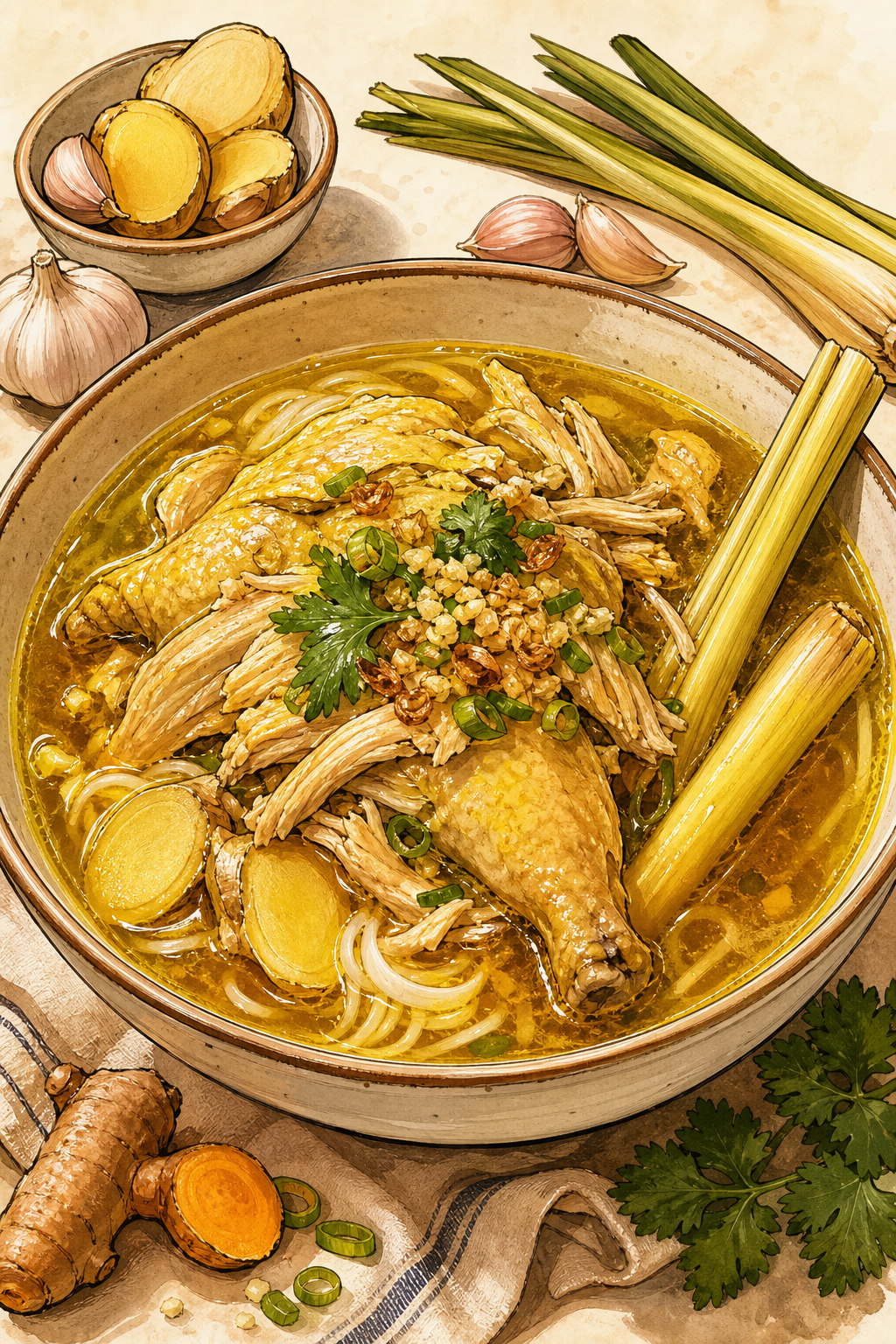 Malaysian Soto Ayam