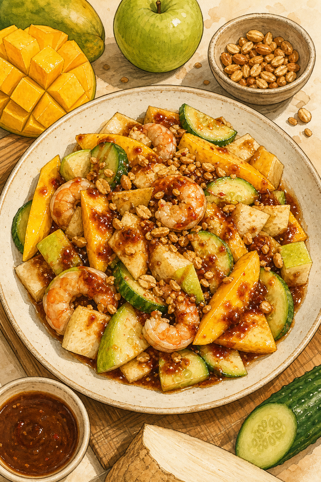 Malaysian Fruit Rojak
