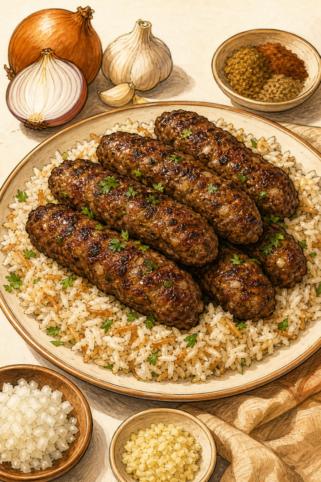 Egyptian Grilled Kofta