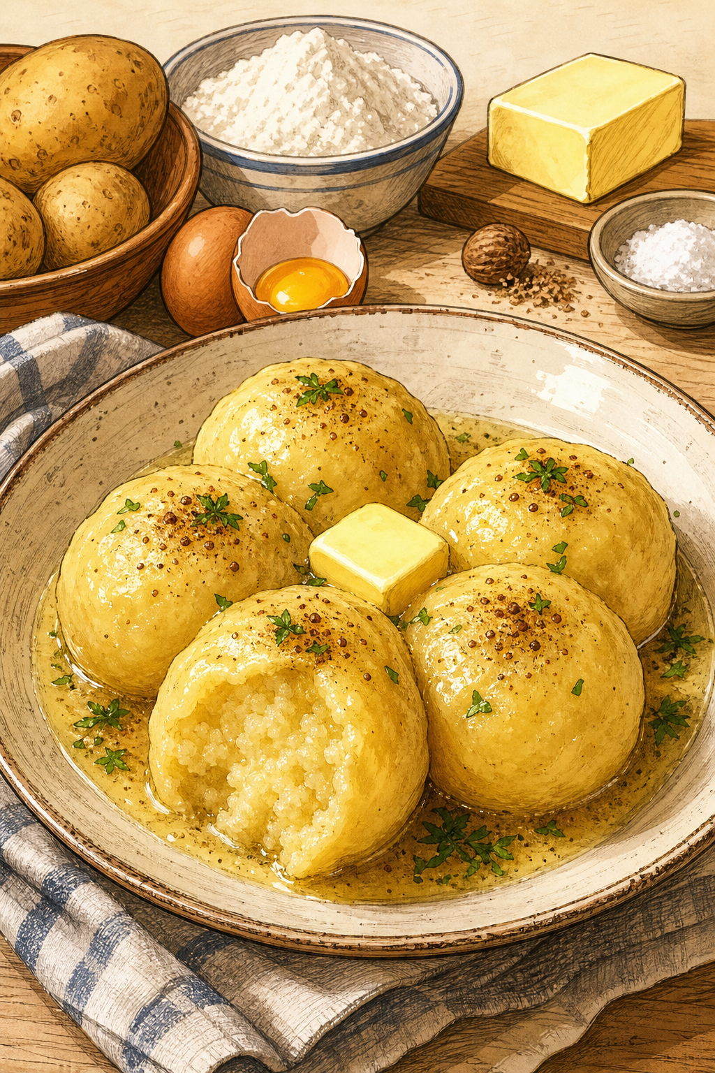 Bayerische Kartoffelknödel