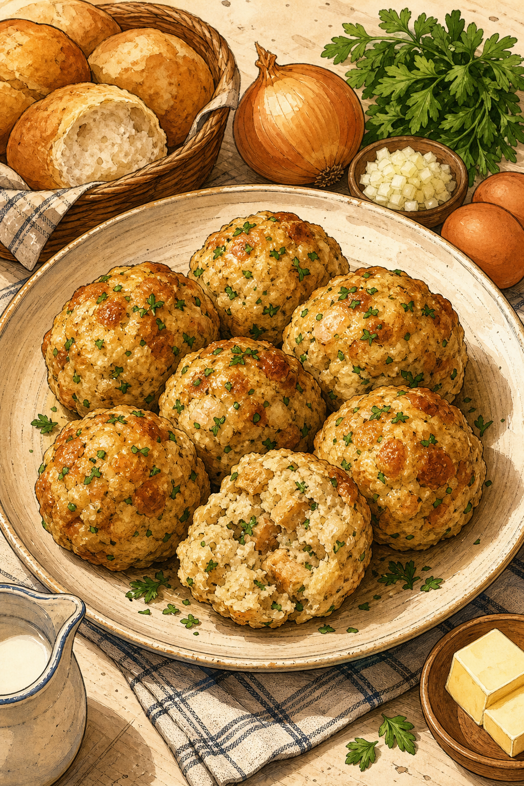 Bayerische Semmelknödel