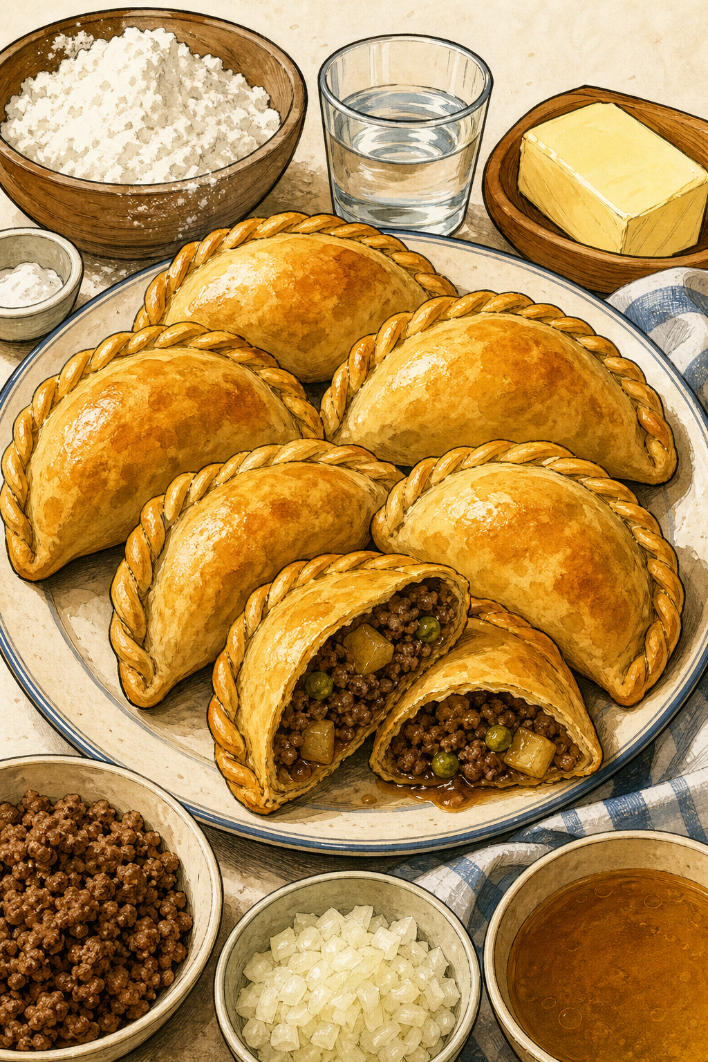 Traditional Argentine Empanadas Salteñas