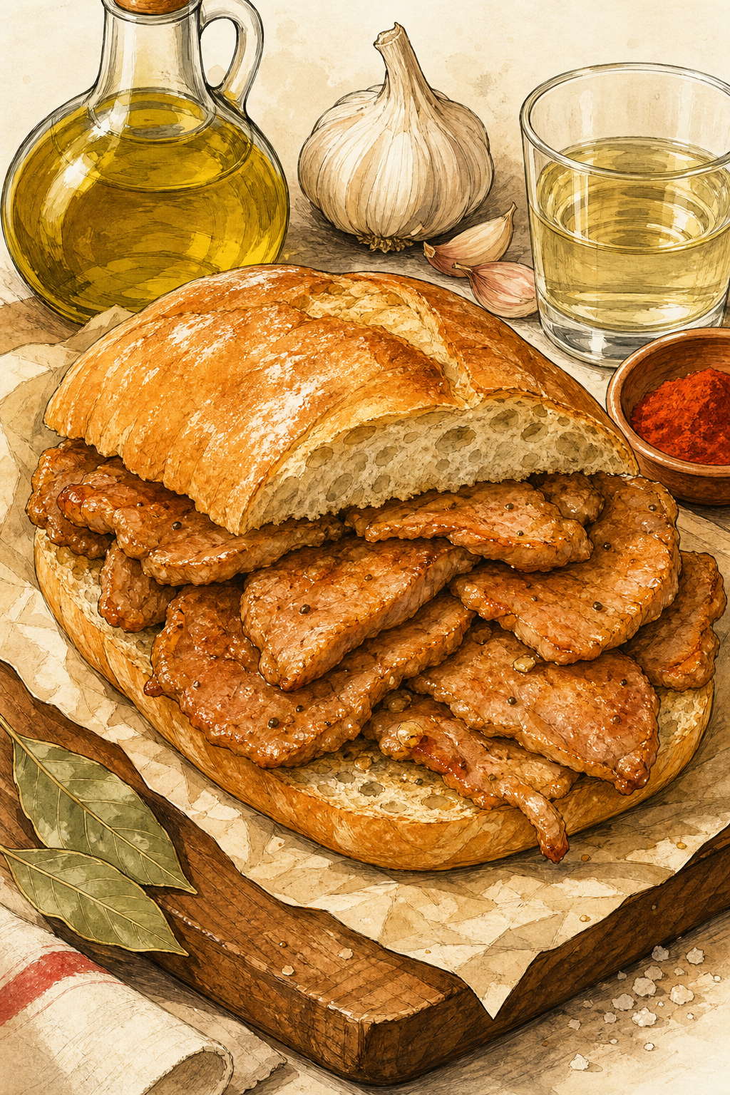 Traditional Portuguese Bifana