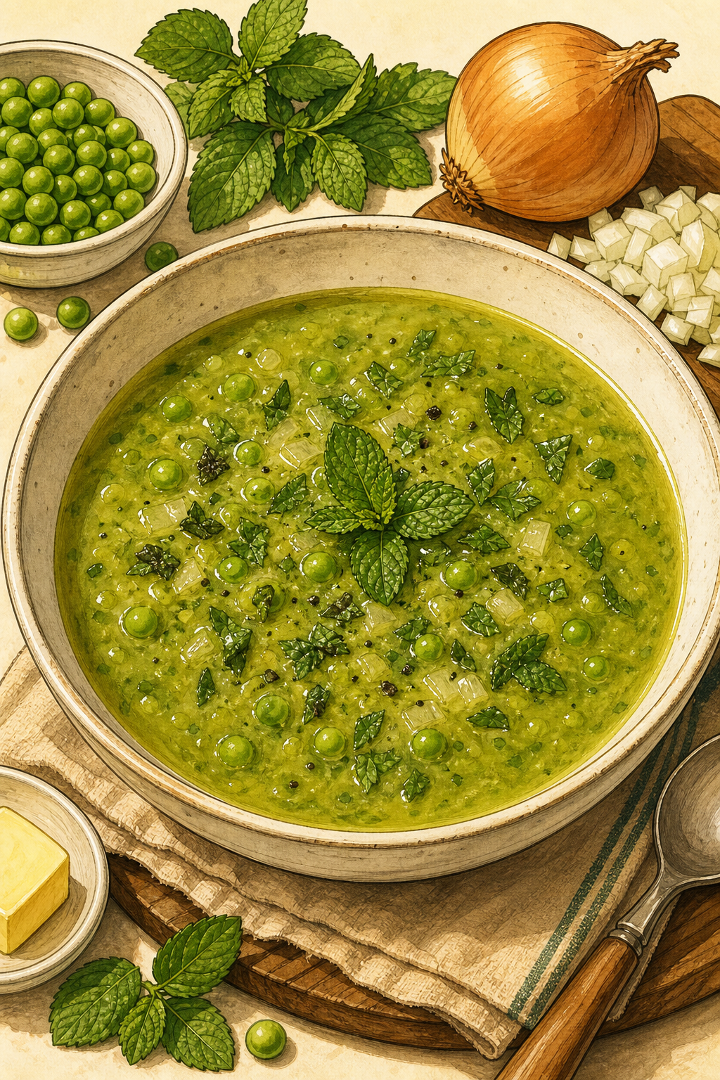 Minted Pea Soup