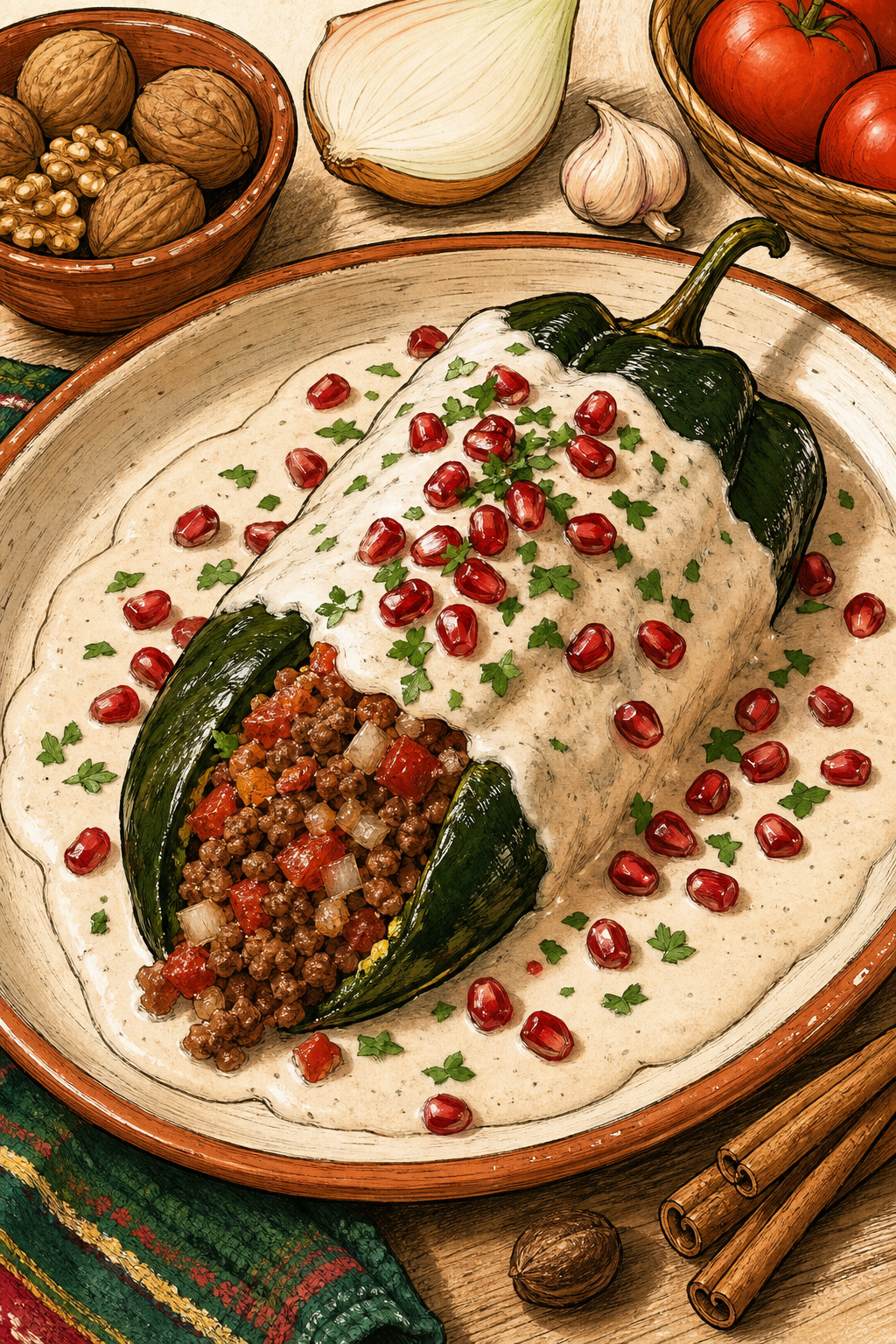 Chiles en Nogada