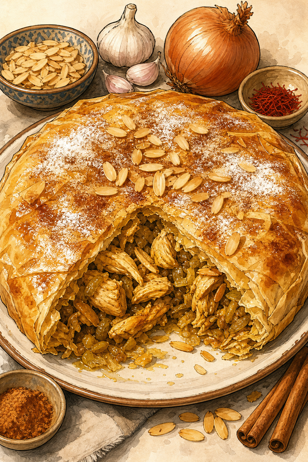 Chicken Bastilla