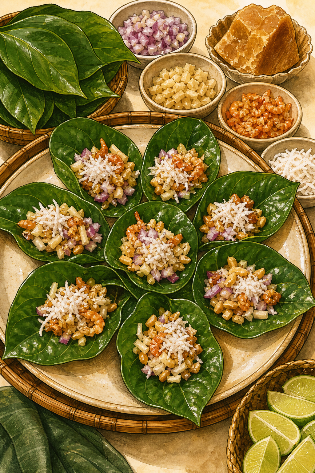 Miang Kham (Thai Leaf-Wrapped Bites)