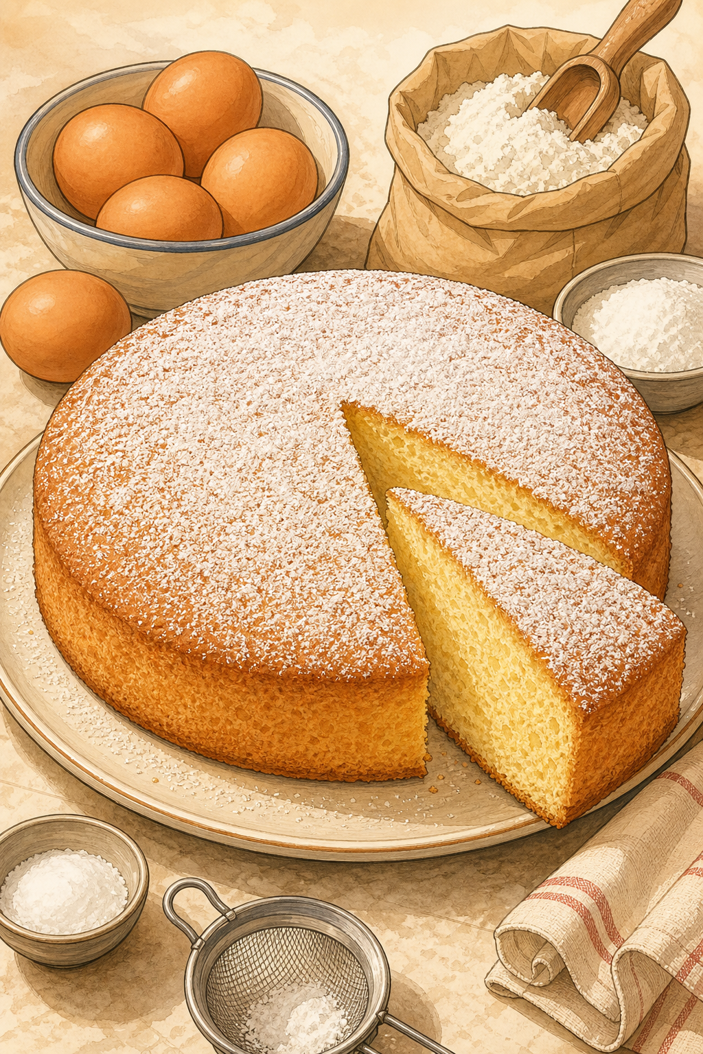 Traditional Savoy Sponge Cake